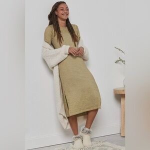 Anthropologie Olive Midi Dress